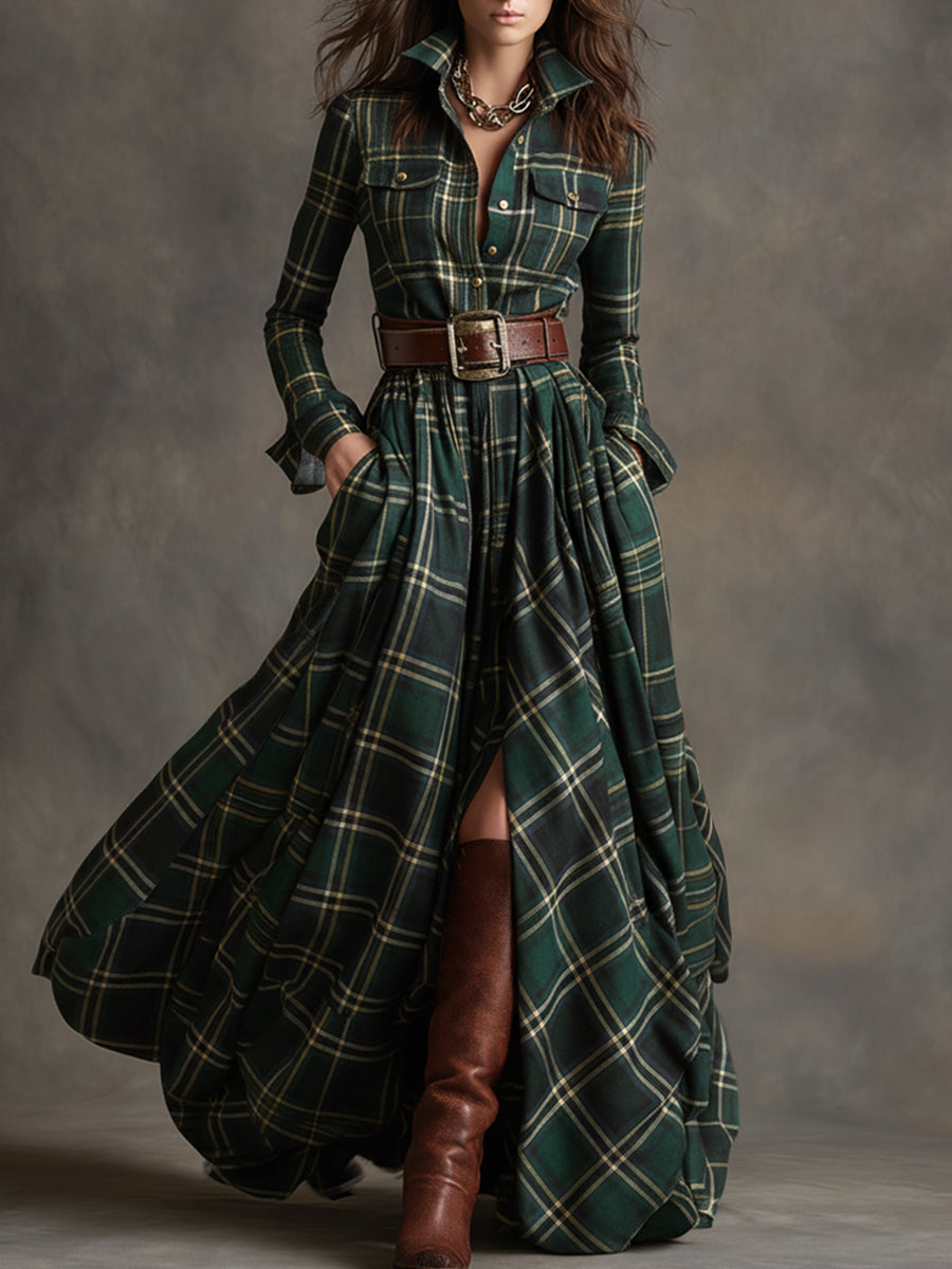 Ashlyn - Belted Shirt Dress for Timeless Elegance