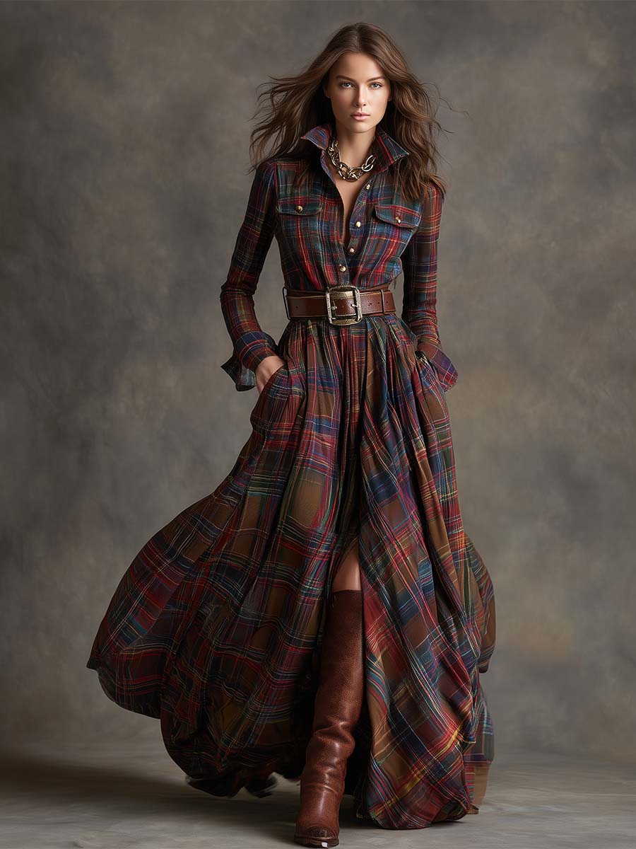 Ashlyn - Belted Shirt Dress for Timeless Elegance