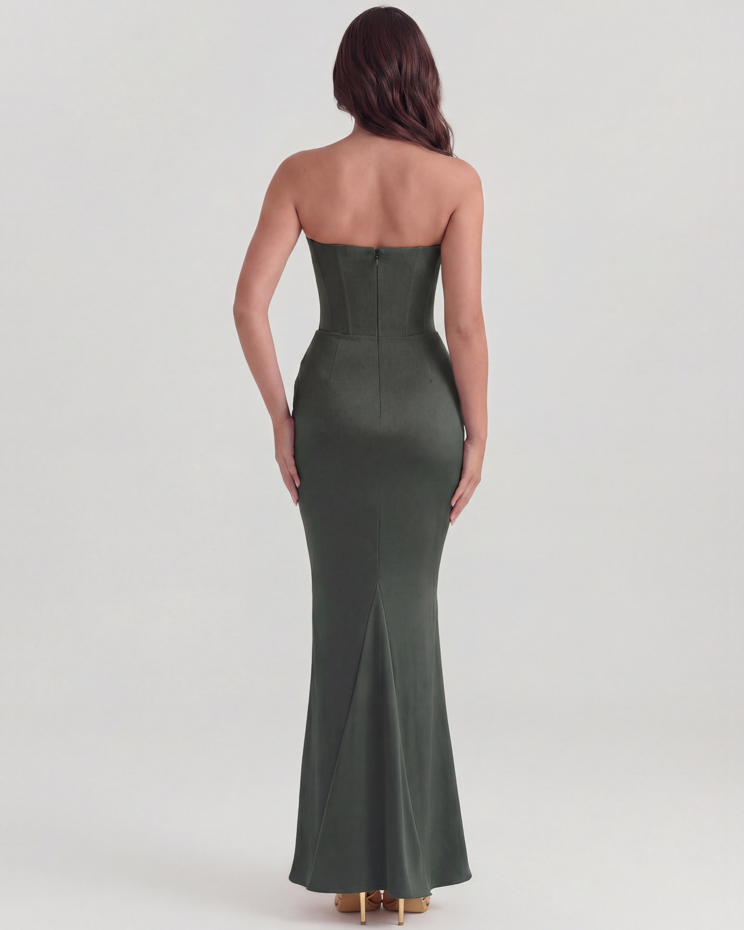 Leah - Corset Maxi Occasion Dress