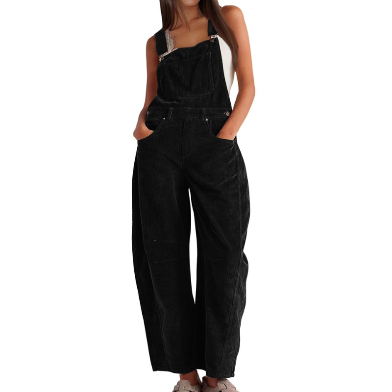 Neve – Effortless Wide Leg Overalls Jumpsuit