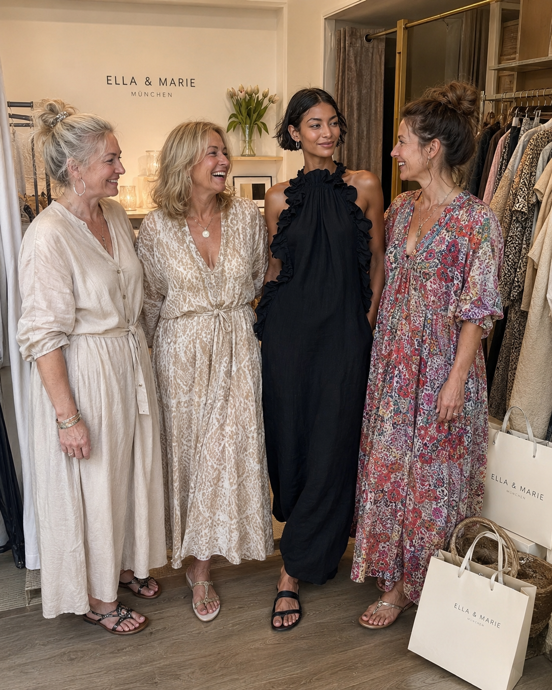 Emilia - Sleeveless Linen Blend Maxi Dress