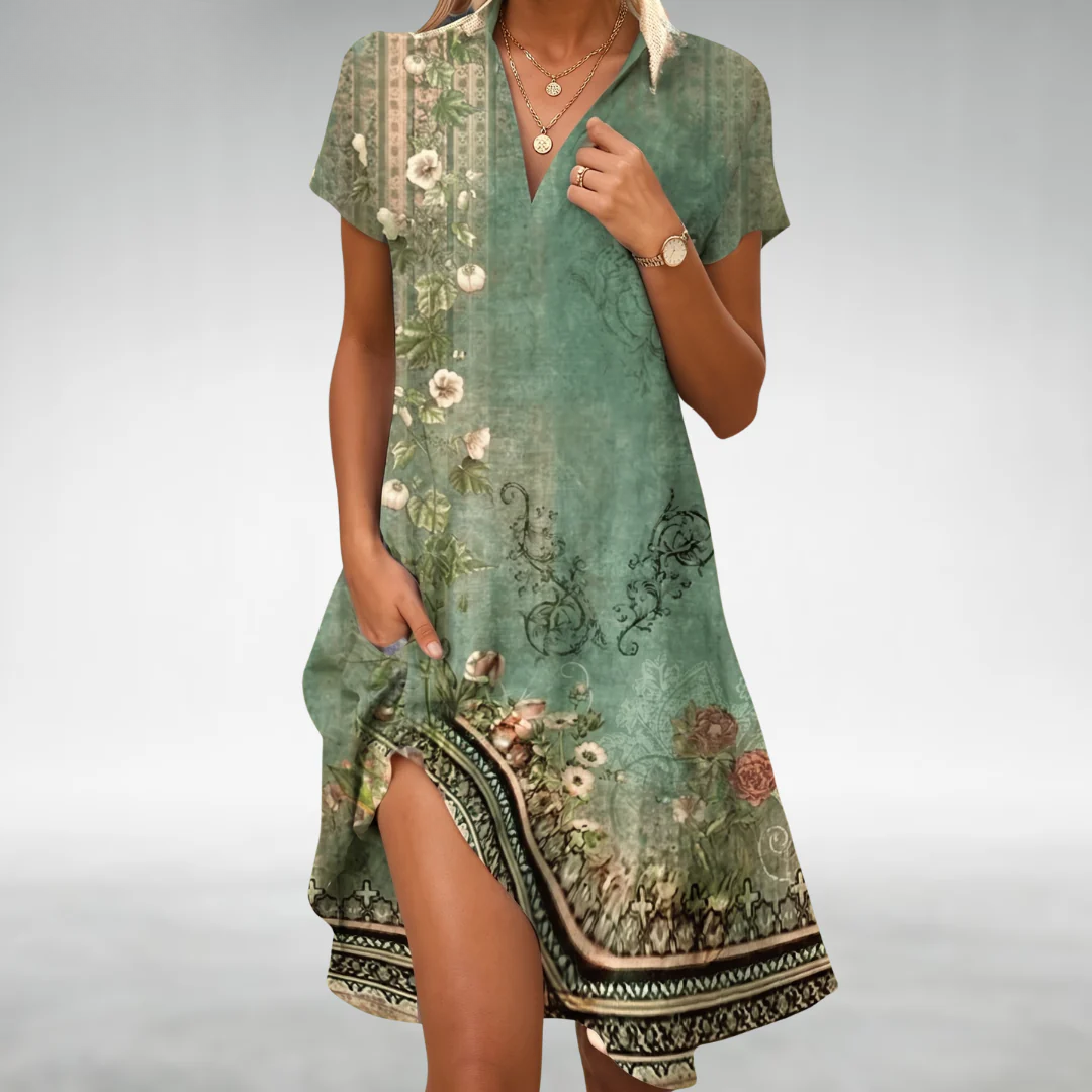 Zorina - Lightweight Floral Midi Dress