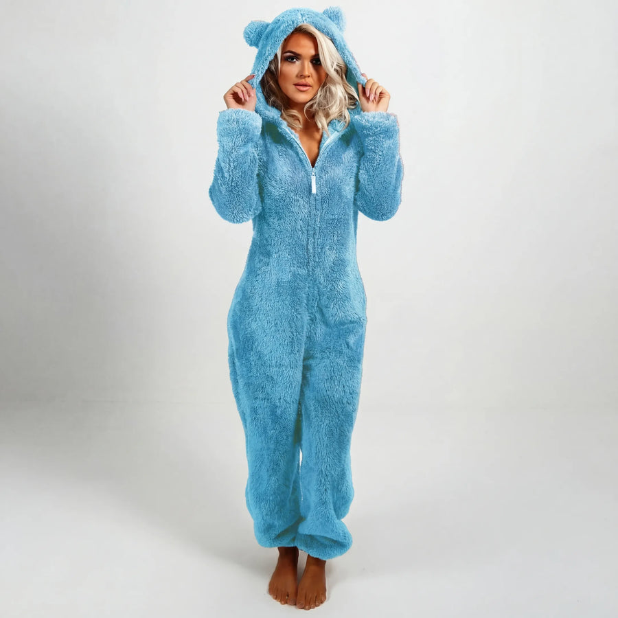 Gillian - Ultra-Soft Teddy Hoodie Suit