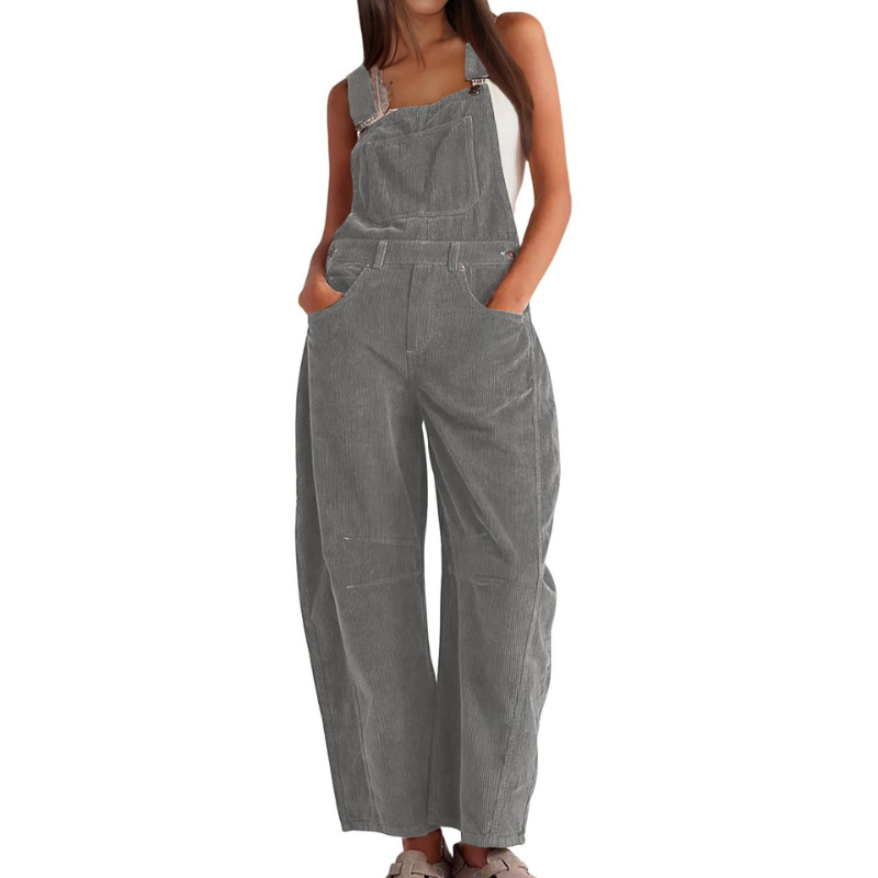 Neve – Effortless Wide Leg Overalls Jumpsuit