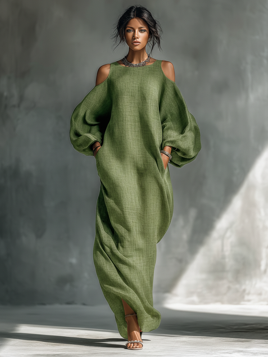 Brea – Cold Shoulder Maxi Dress
