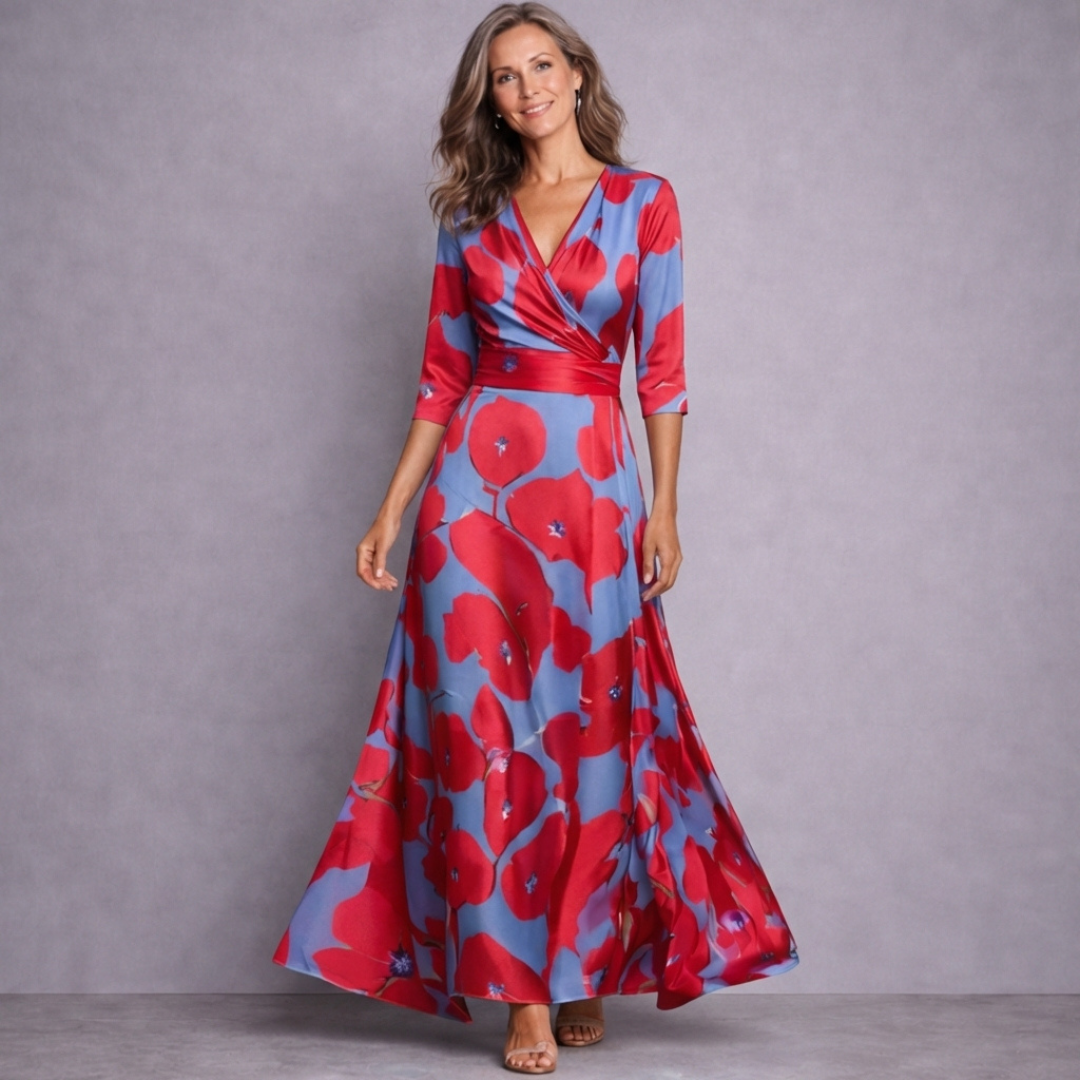 Myrtle - Elegant Maxi Floral Dress