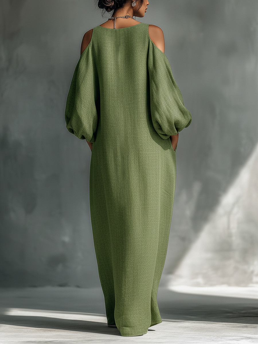 Brea – Cold Shoulder Maxi Dress