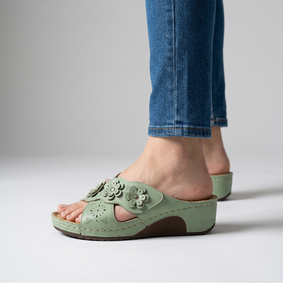 Cordelia - Cushioned Platform Slippers