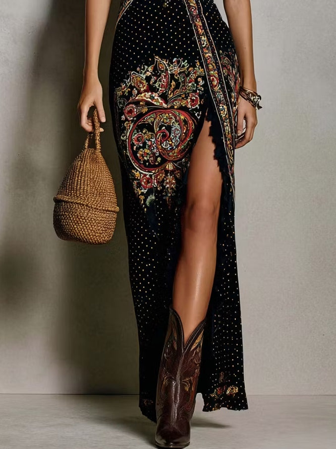 Becca - Bohemian Printed Maxi Dress