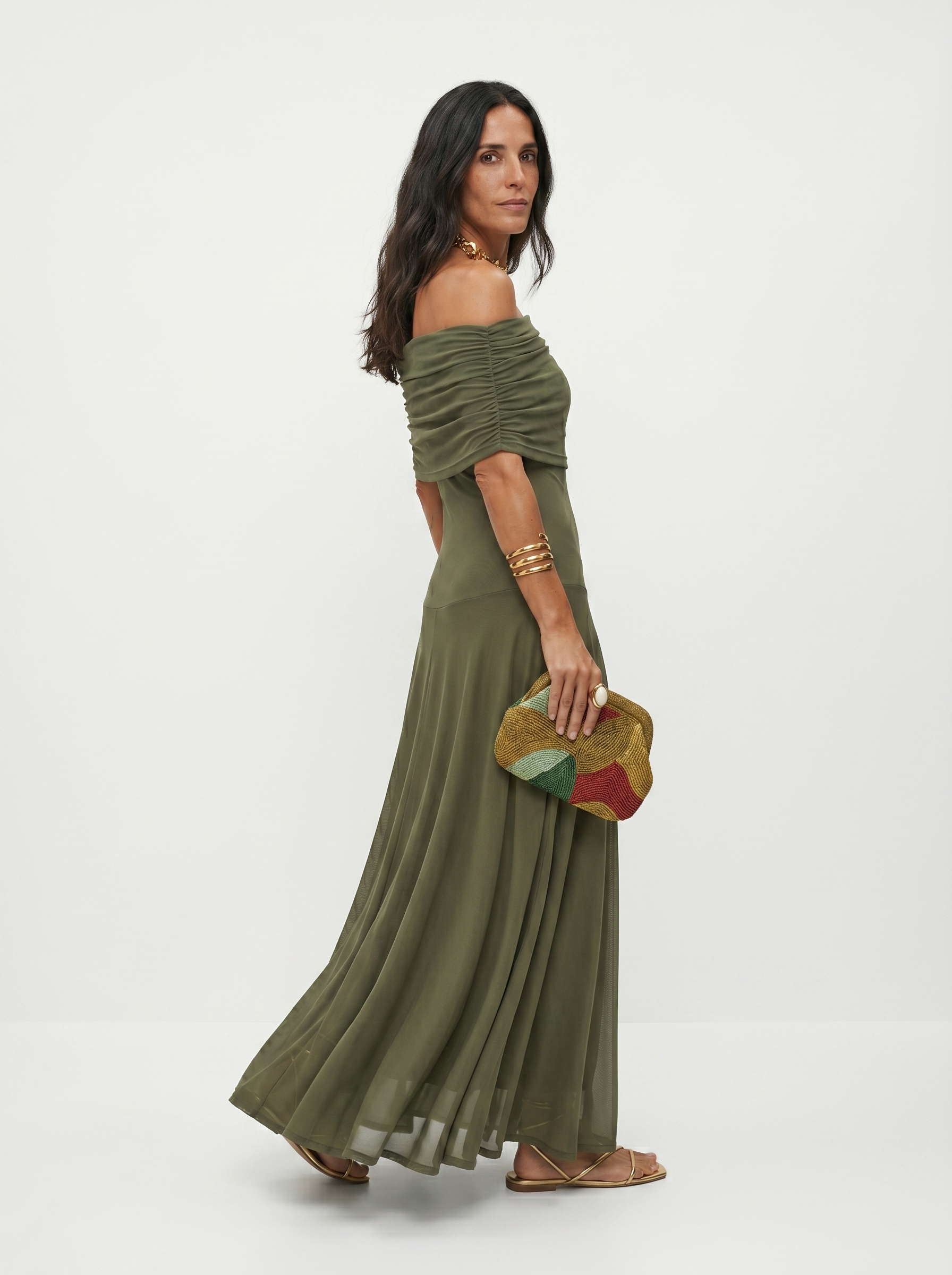 Myla - Elegant Off-Shoulder Maxi Dress