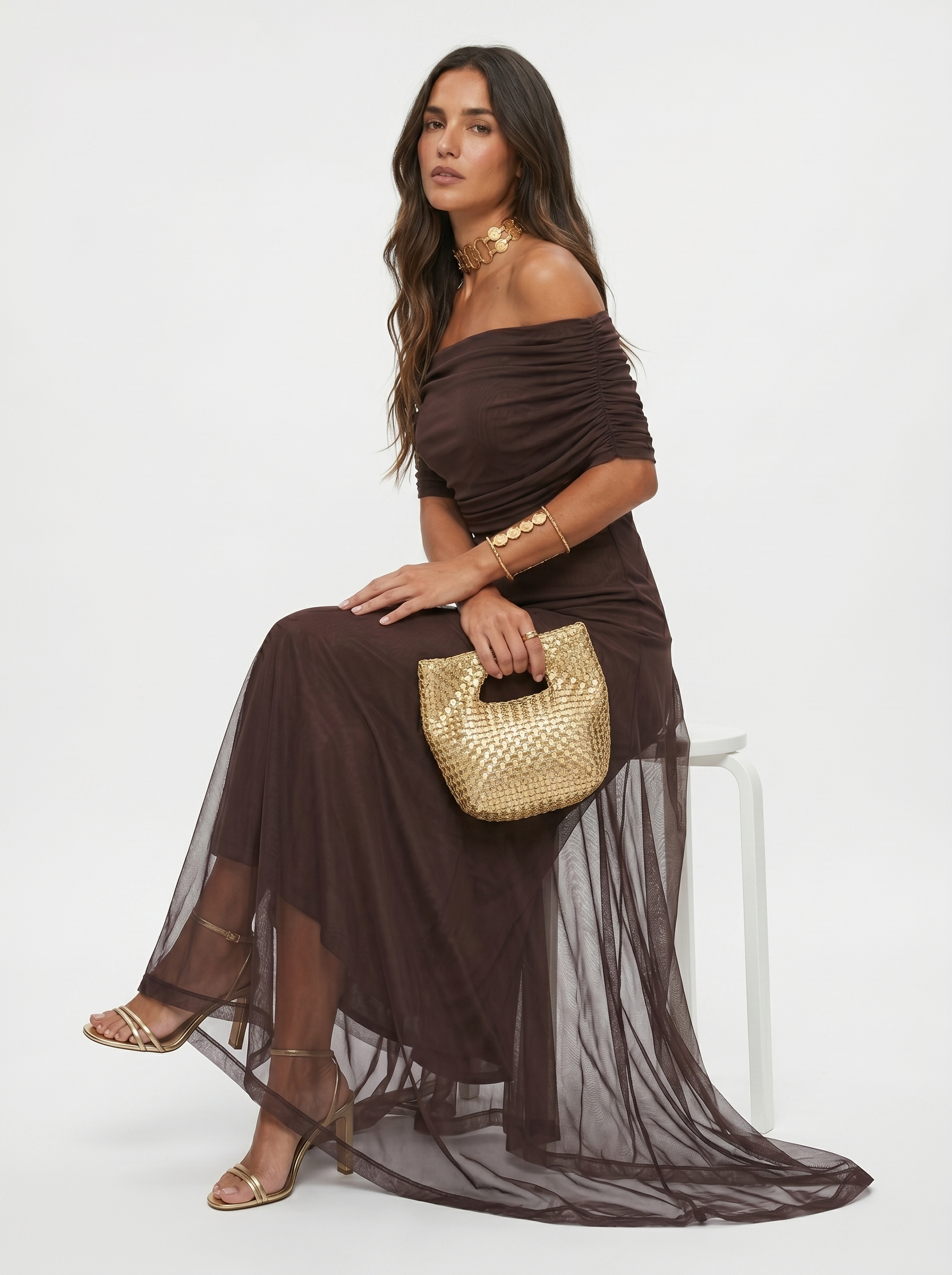 Myla - Elegant Off-Shoulder Maxi Dress