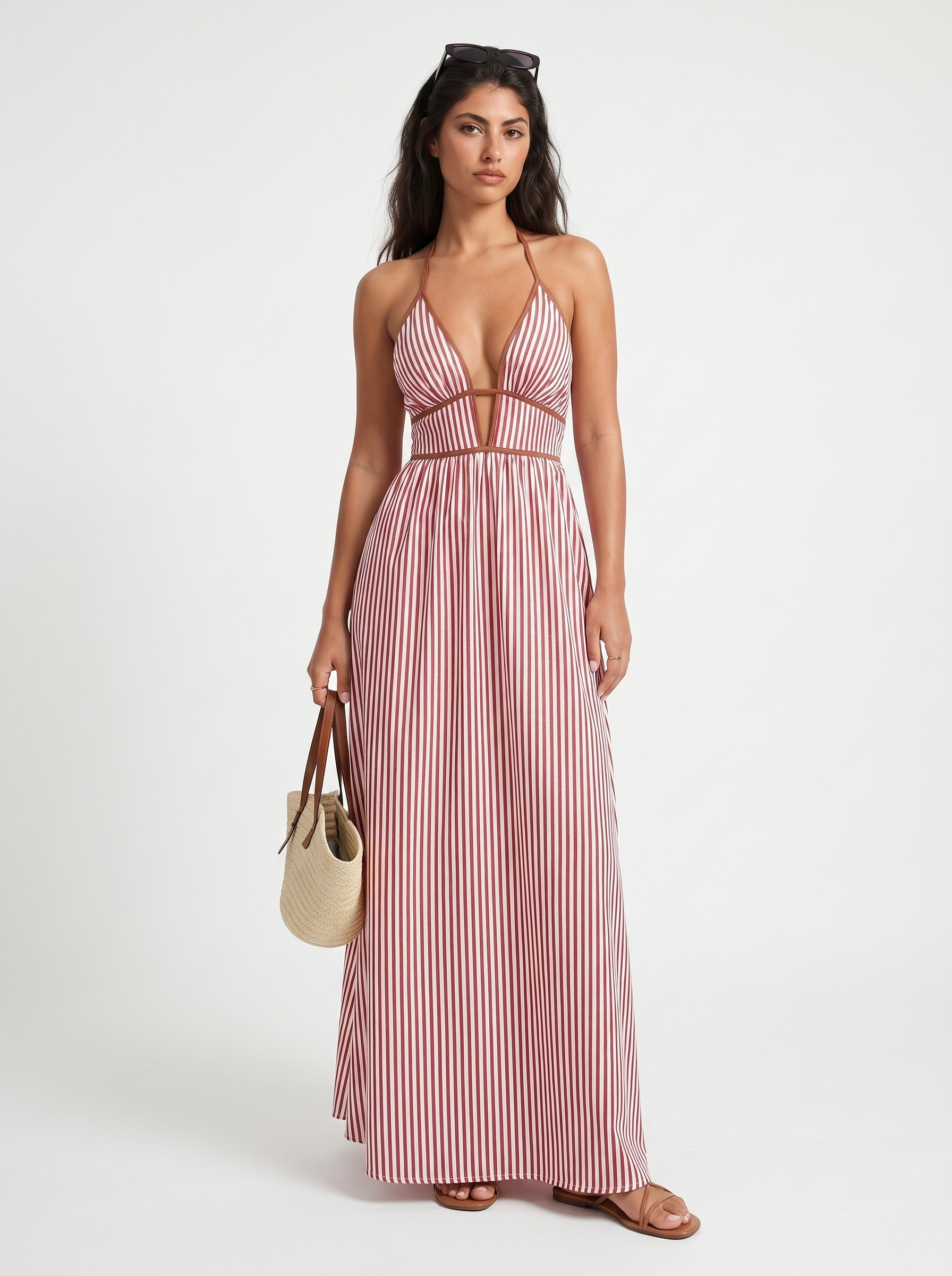Kayleigh – Flowing Halterneck Summer Dress