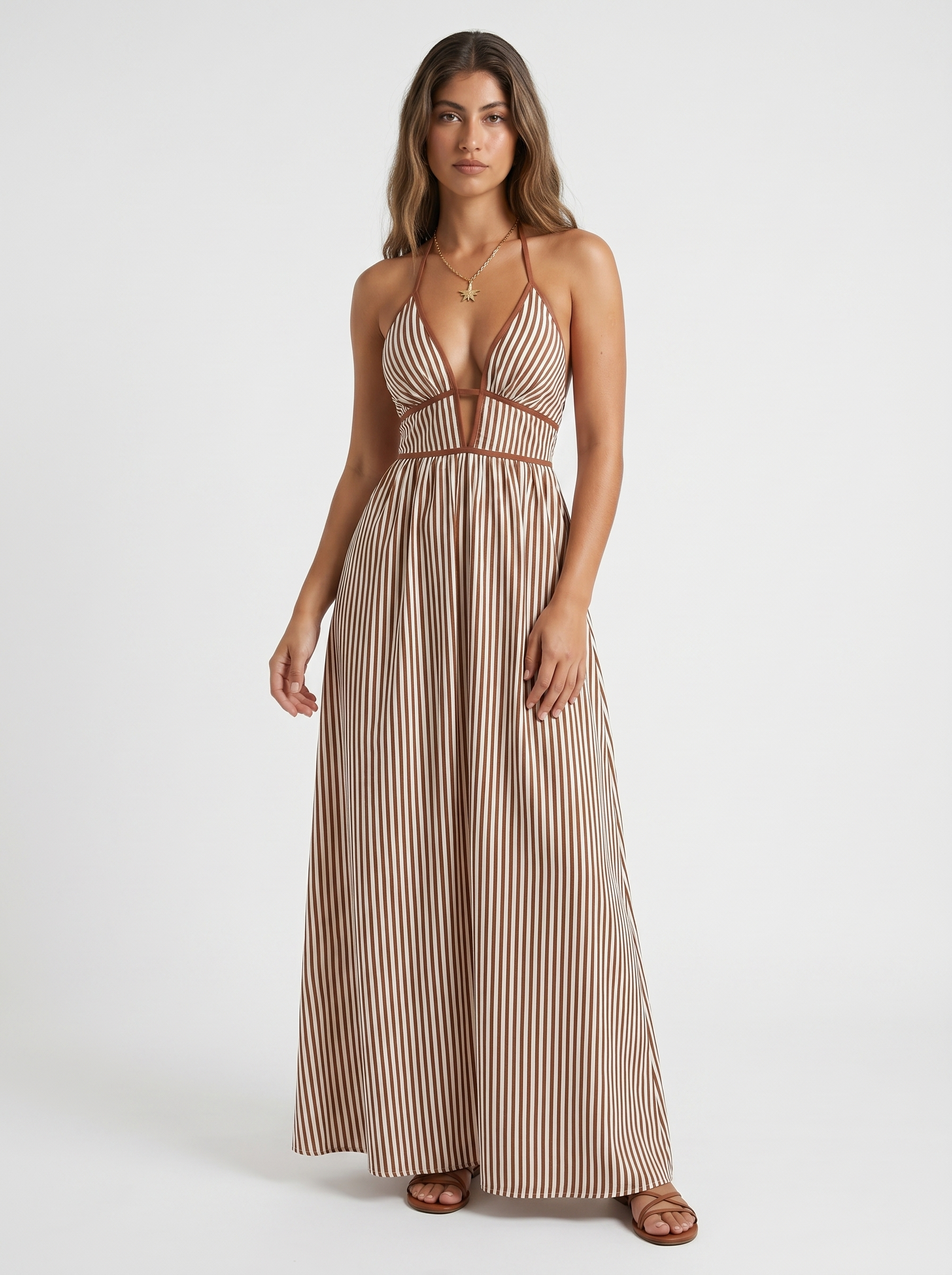 Kayleigh – Flowing Halterneck Summer Dress
