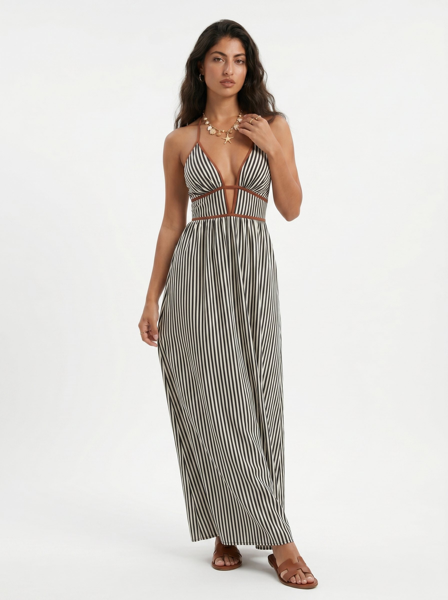 Kayleigh – Flowing Halterneck Summer Dress