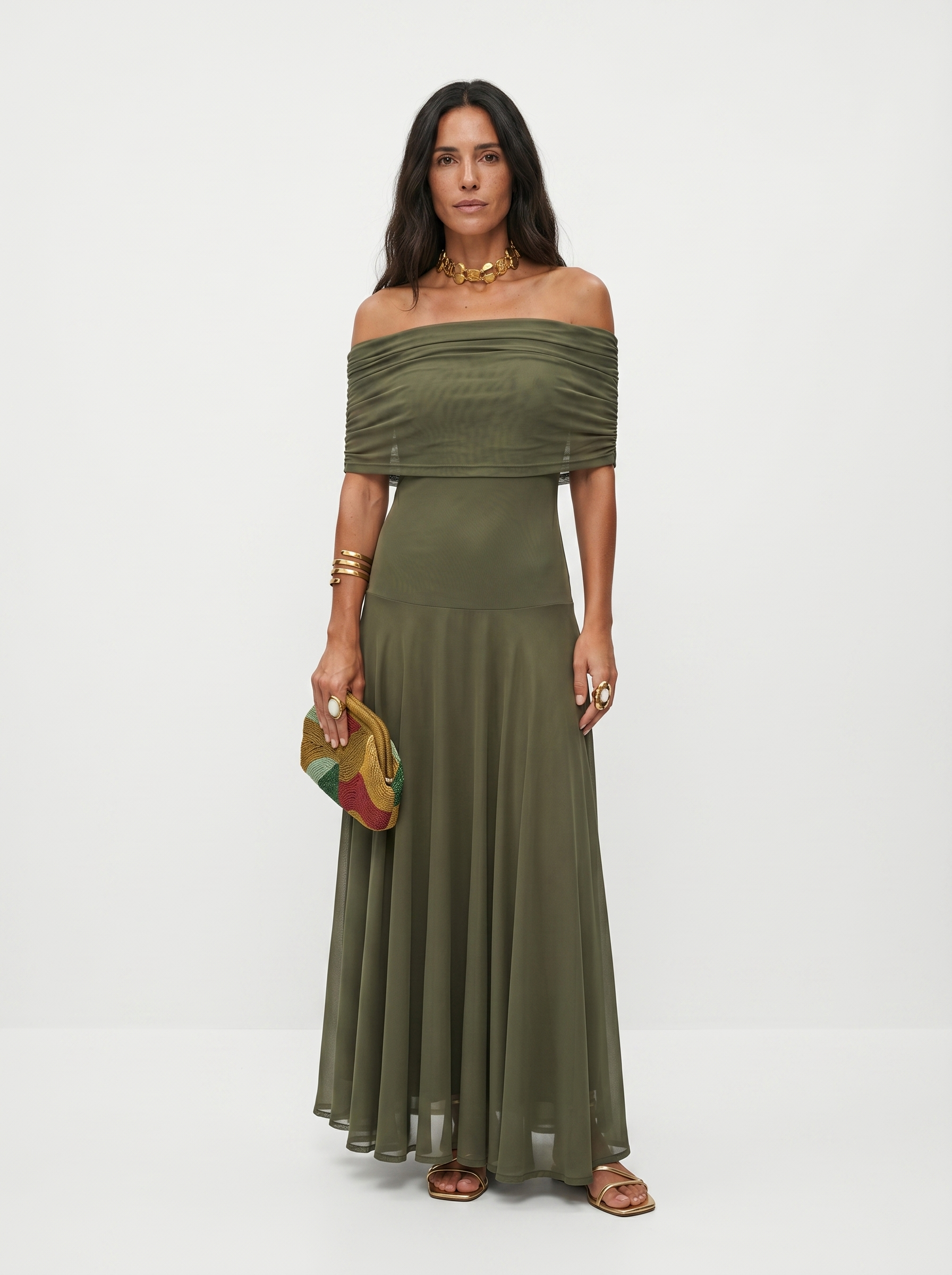 Myla - Elegant Off-Shoulder Maxi Dress