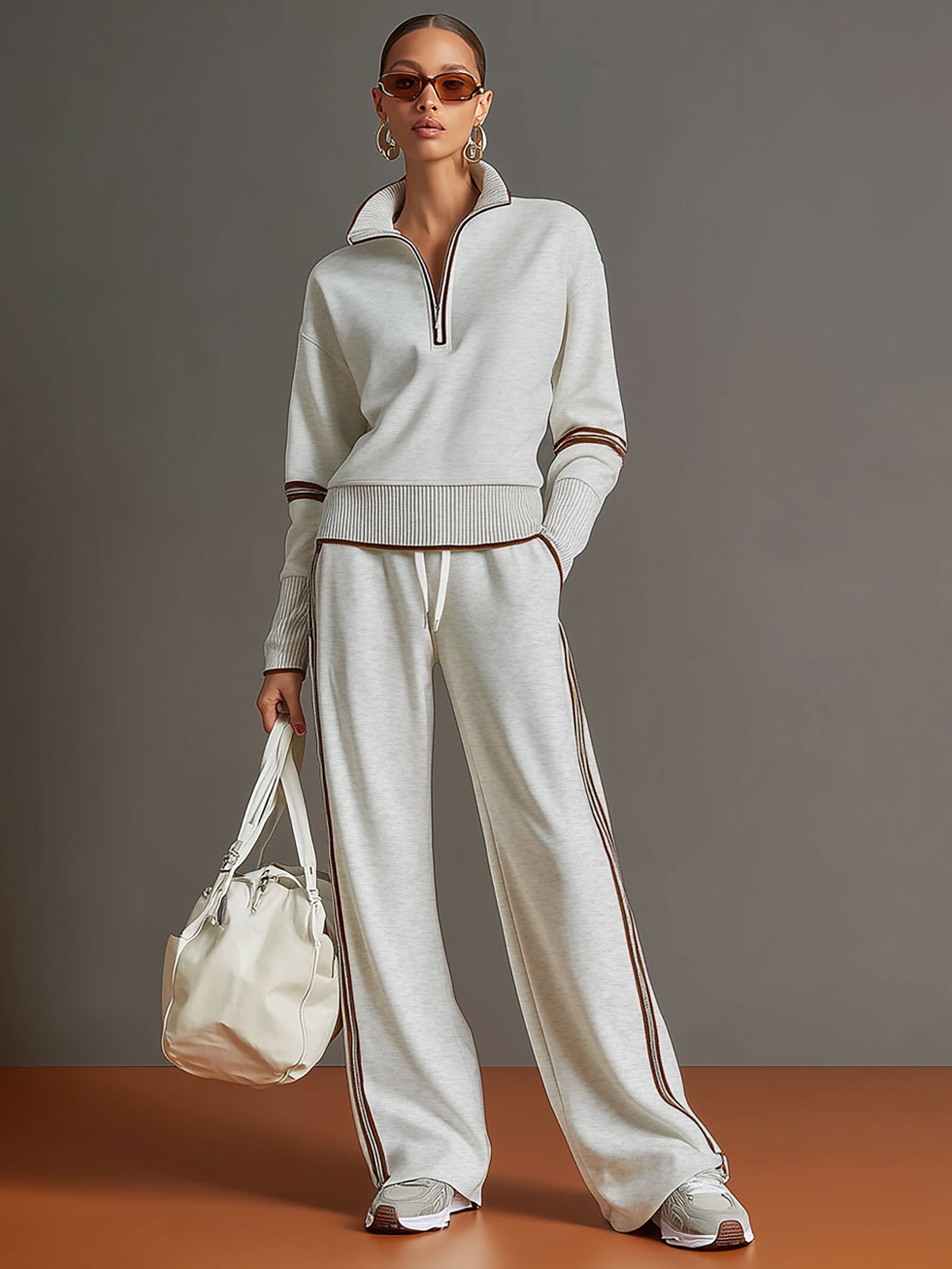 Aaliyah - Wide-Leg Knit Co-ord Set for Effortless Comfort
