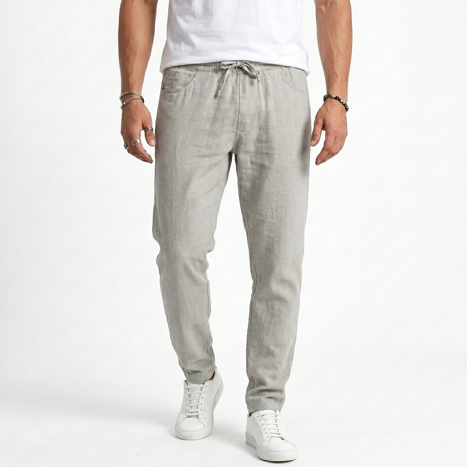 Winston - Relaxed Linen Beach Trousers