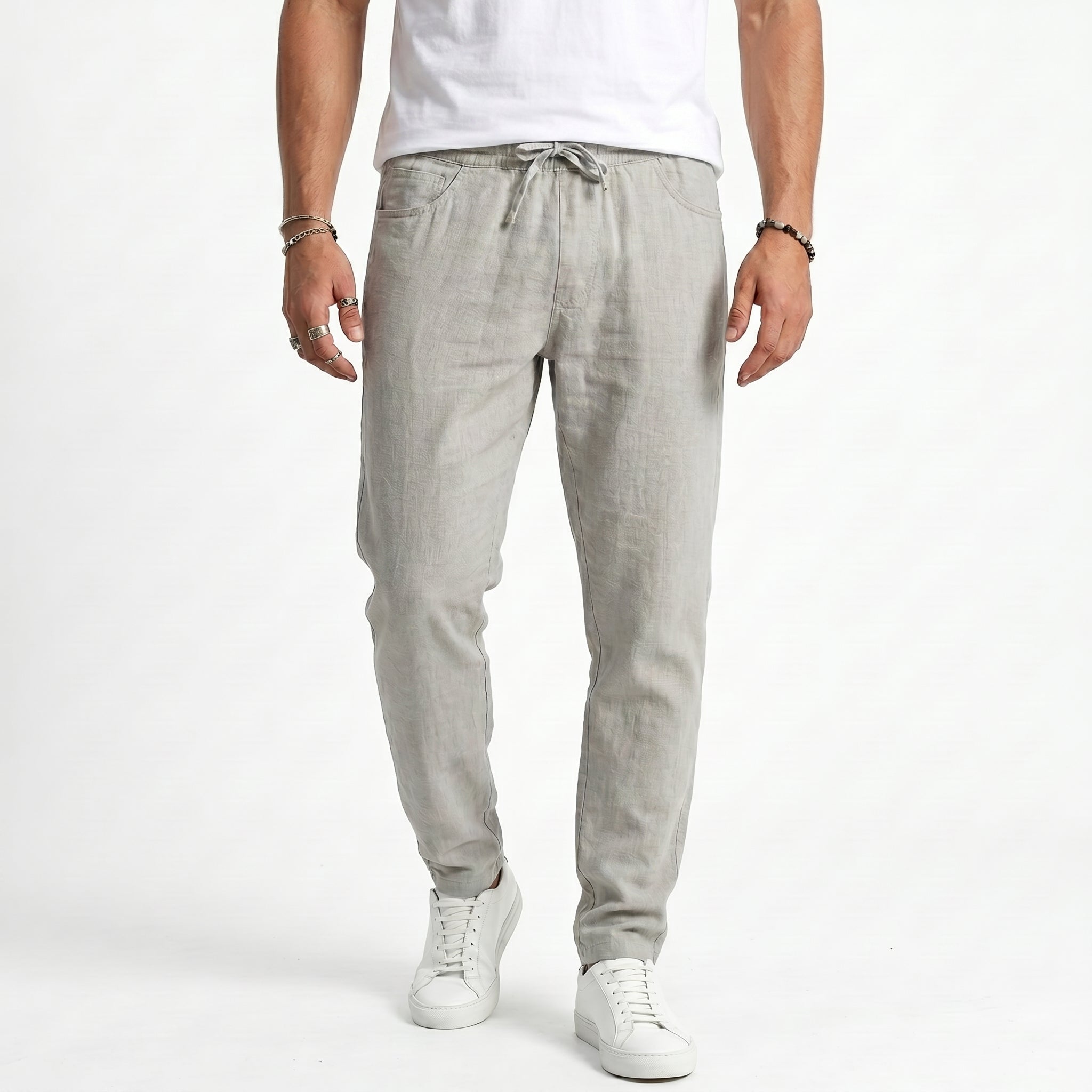 Winston - Relaxed Linen Beach Trousers