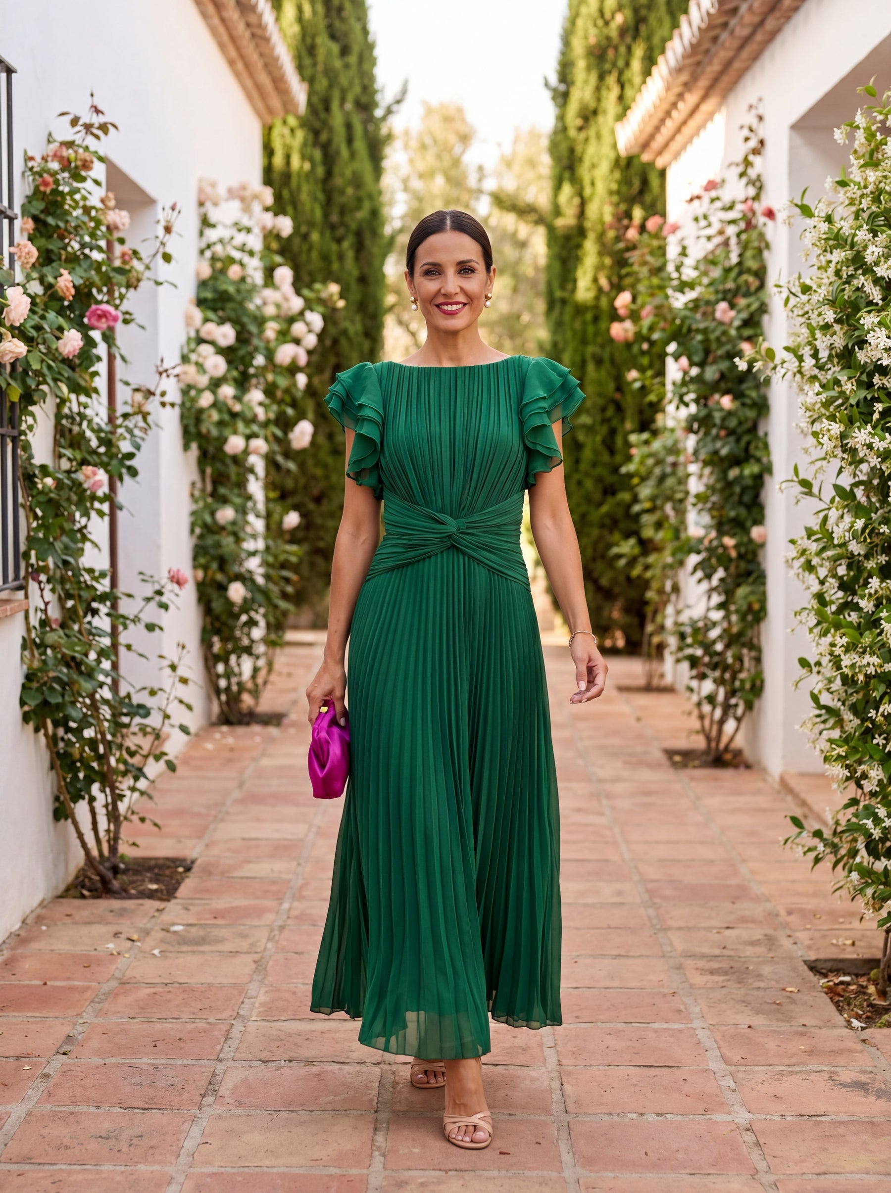 Shannon - Elegant Flowing Midi Dress