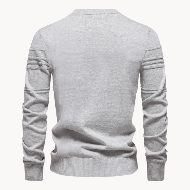 Frank™ | Cotton Men's Sweater with Stripe Design