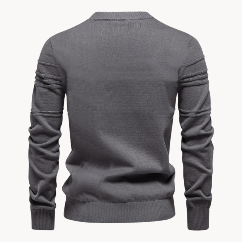 Frank™ | Cotton Men's Sweater with Stripe Design
