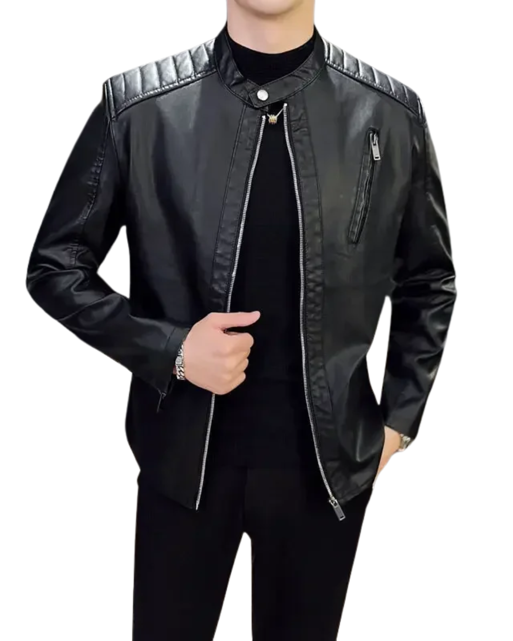 Jensen - Elegant Leather Jacket