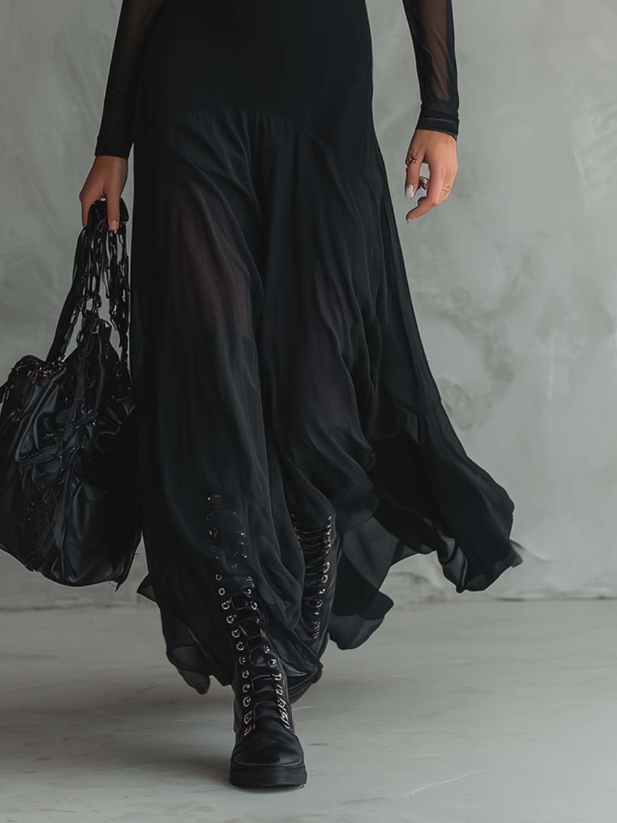 Neve – Tulle Maxi Dress