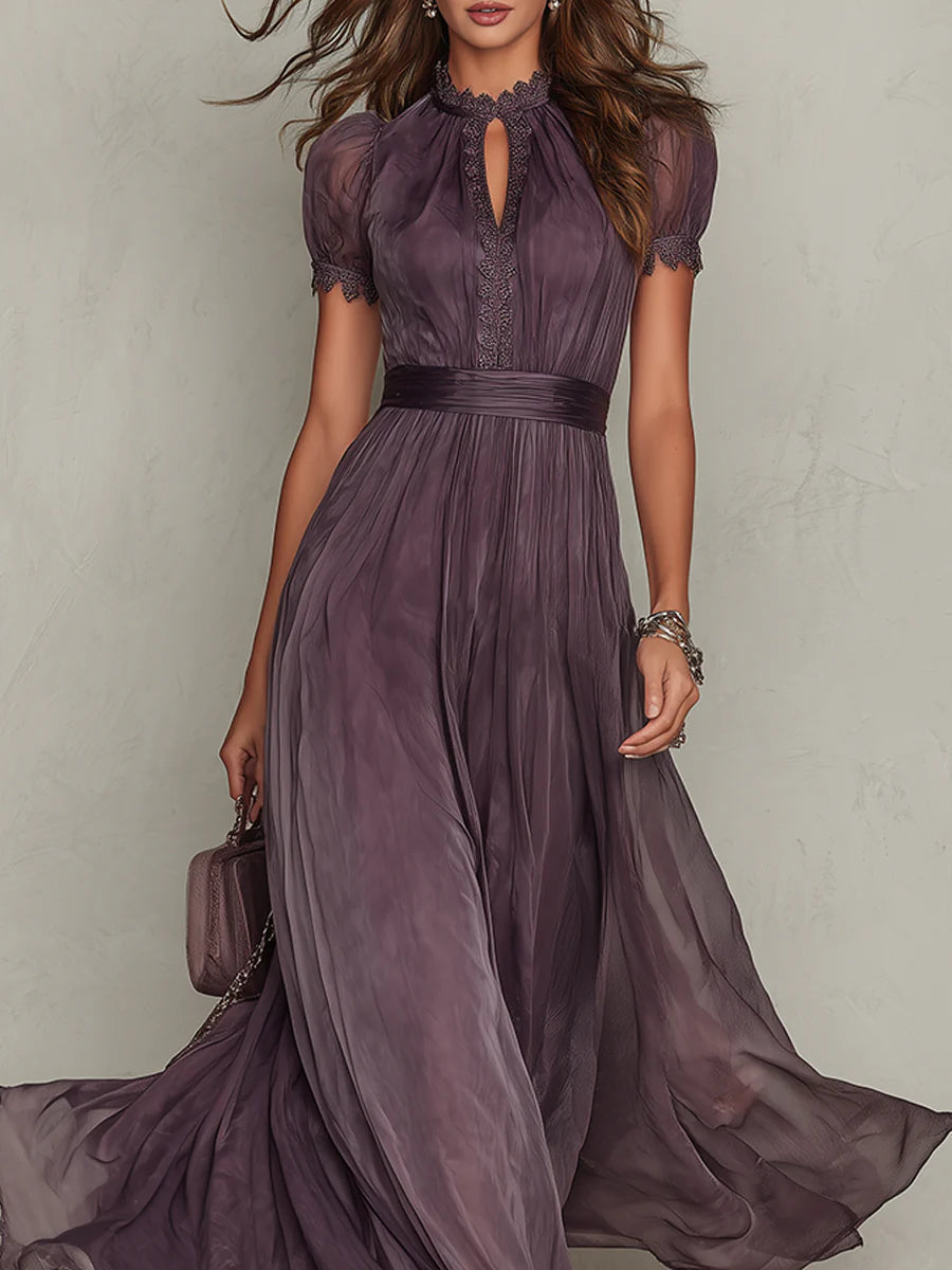 Effy – Violet Chiffon Maxi Dress