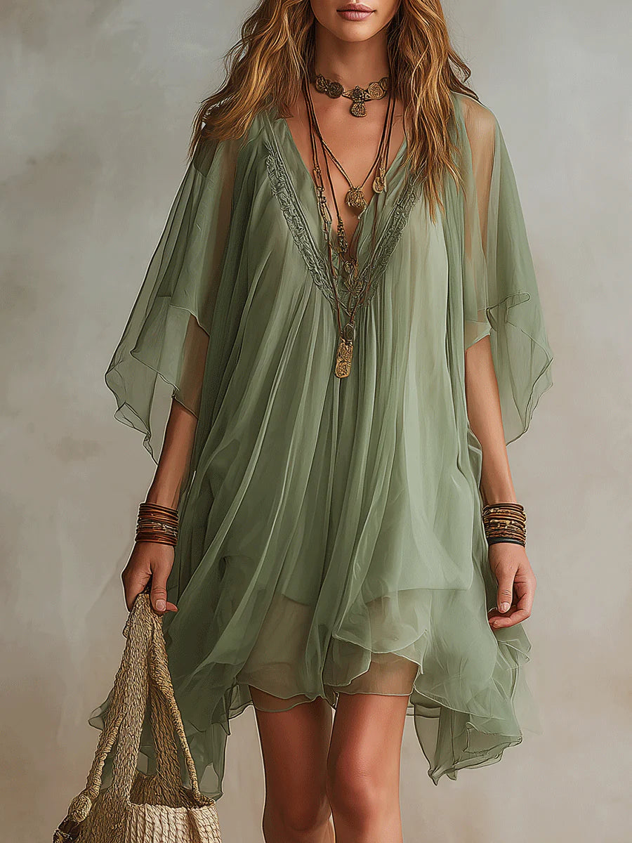 Quilla - Airy Layered Mini Dress