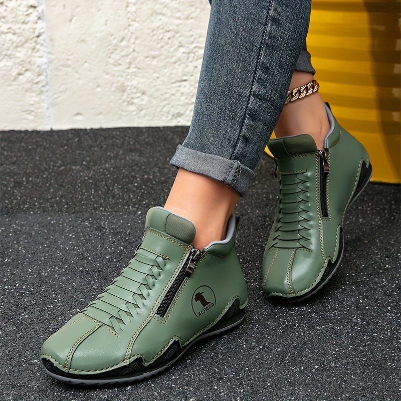 Juniper – All-Weather Comfort Shoes with Zip Closure