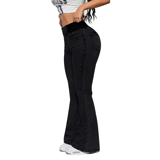 Eliana – High Waist Stretch Flare Jeans for Everyday Wear