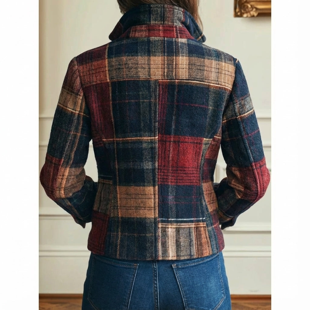 Jane – Classic Plaid Jacket for Women