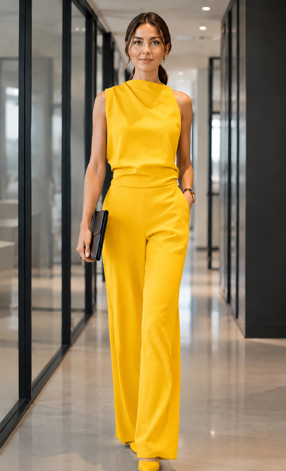 Whitney - Sleeveless Wide-Leg Jumpsuit