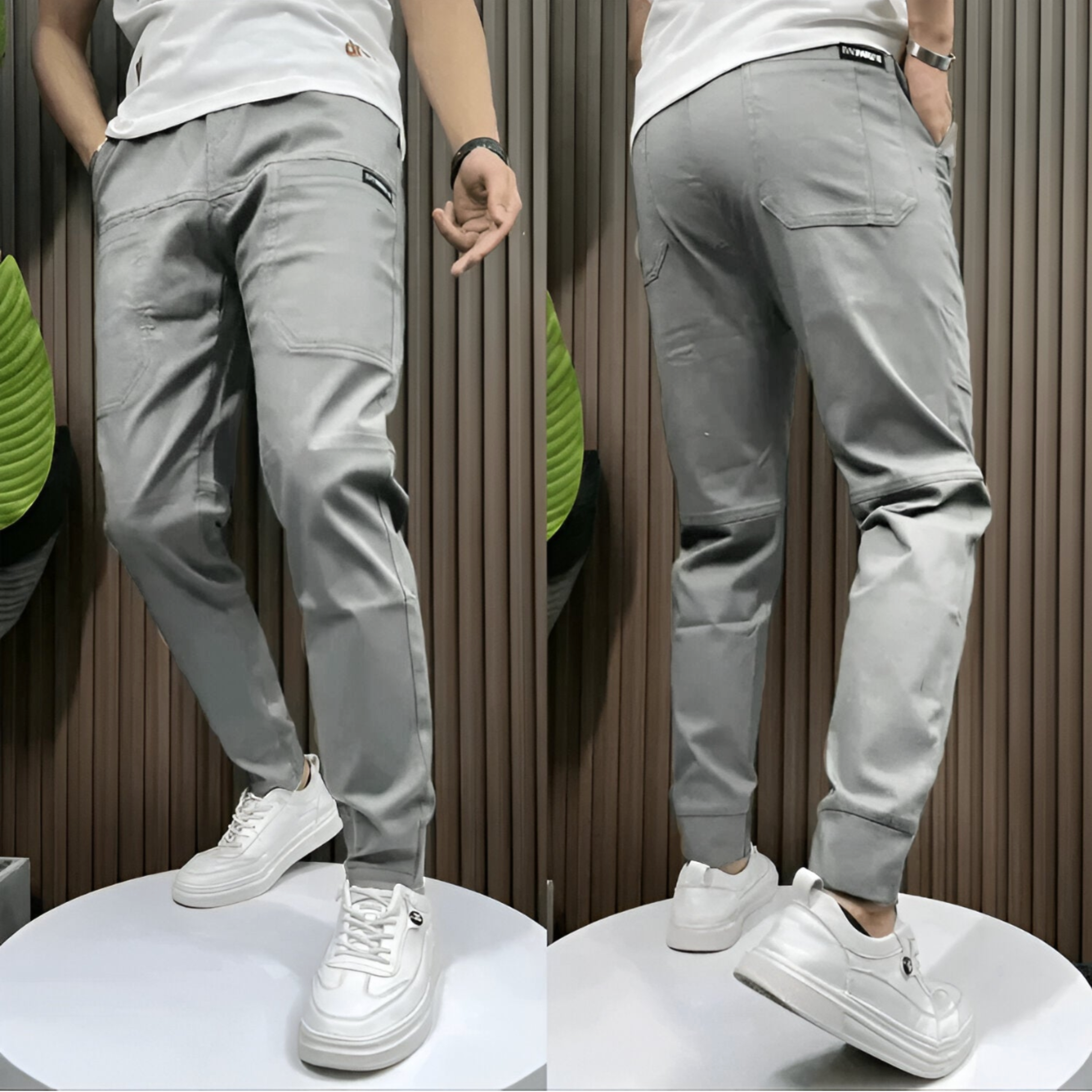 Jelle™ | Casual Stretch Cargo Trousers