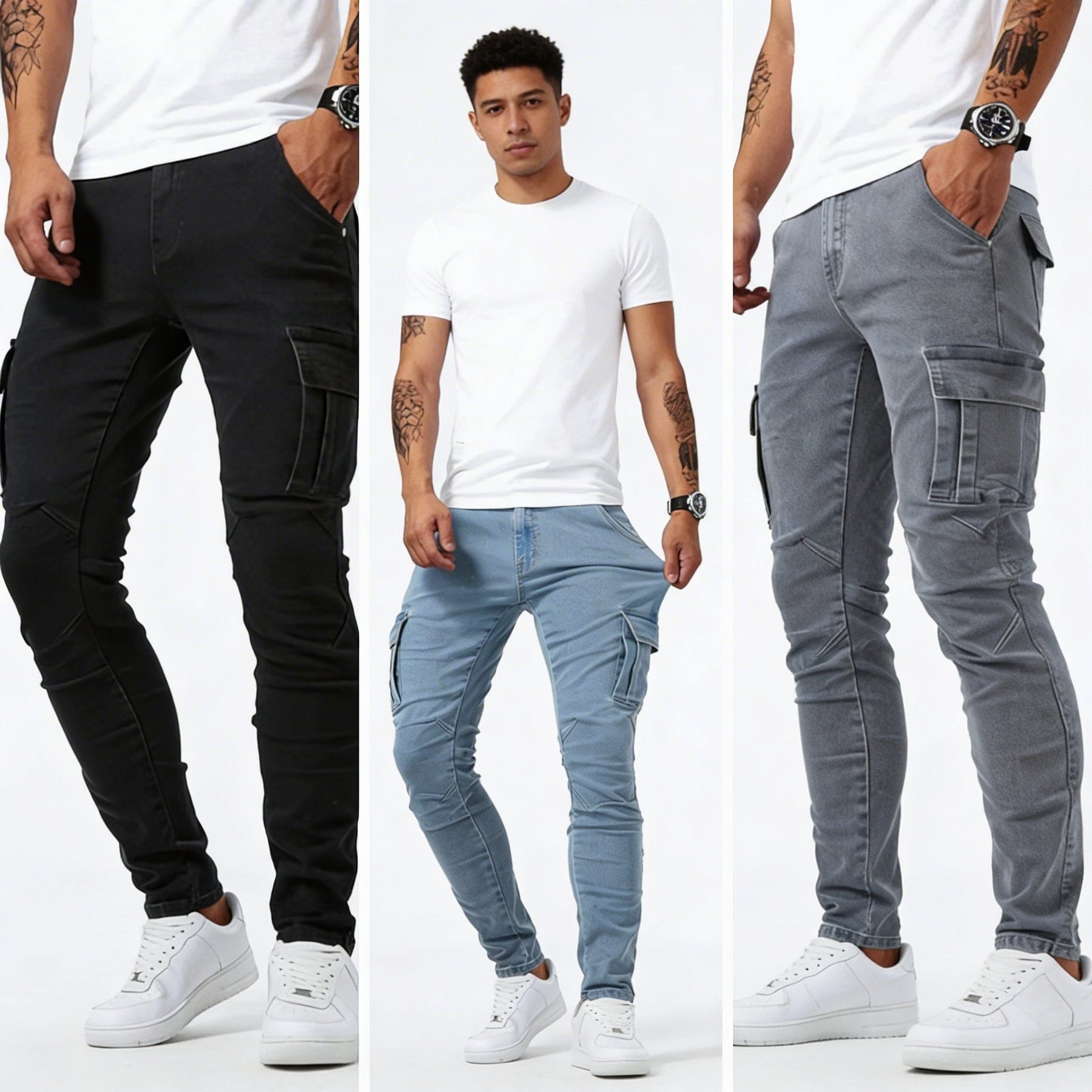 Gareth - Modern Cargo Slim Jeans