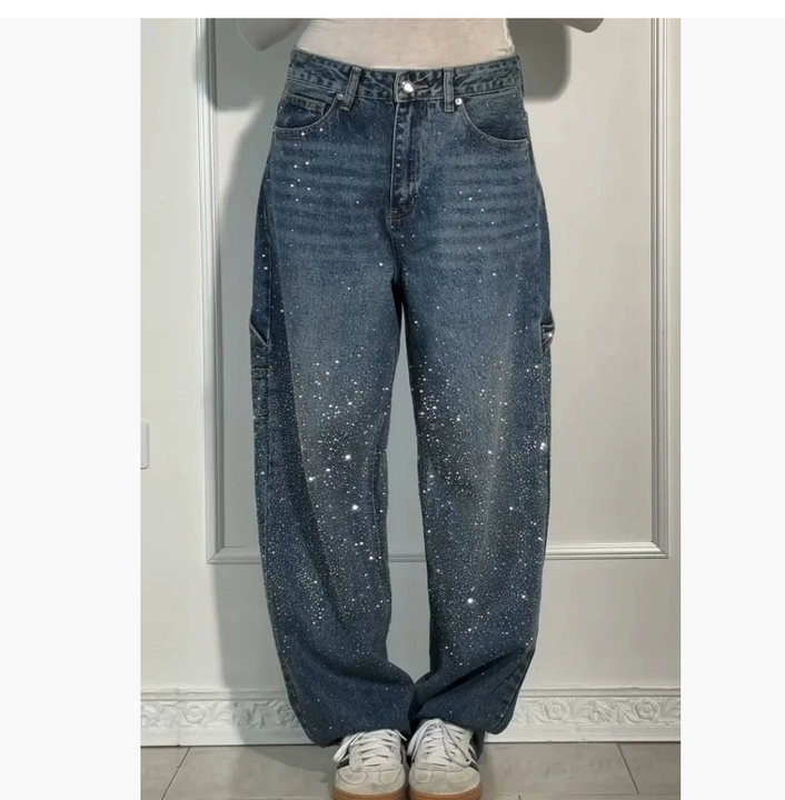 Katherine – Women’s Denim Balloon Trousers for Effortless Confidence