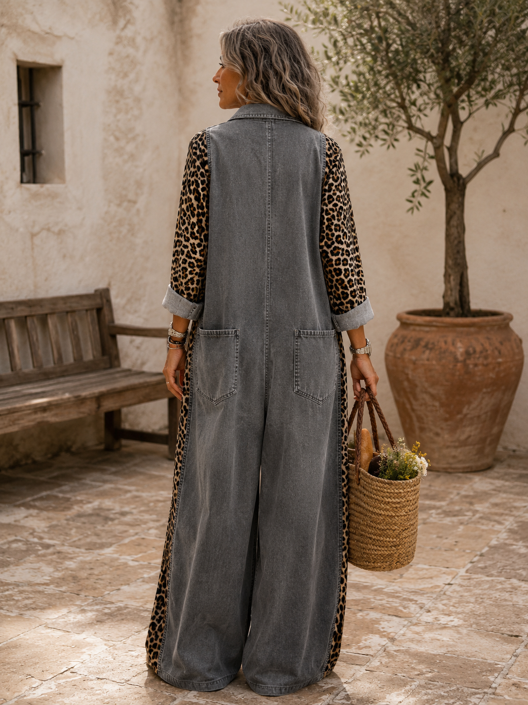 Phaedra – Effortless Denim One-Piece Jumpsuit