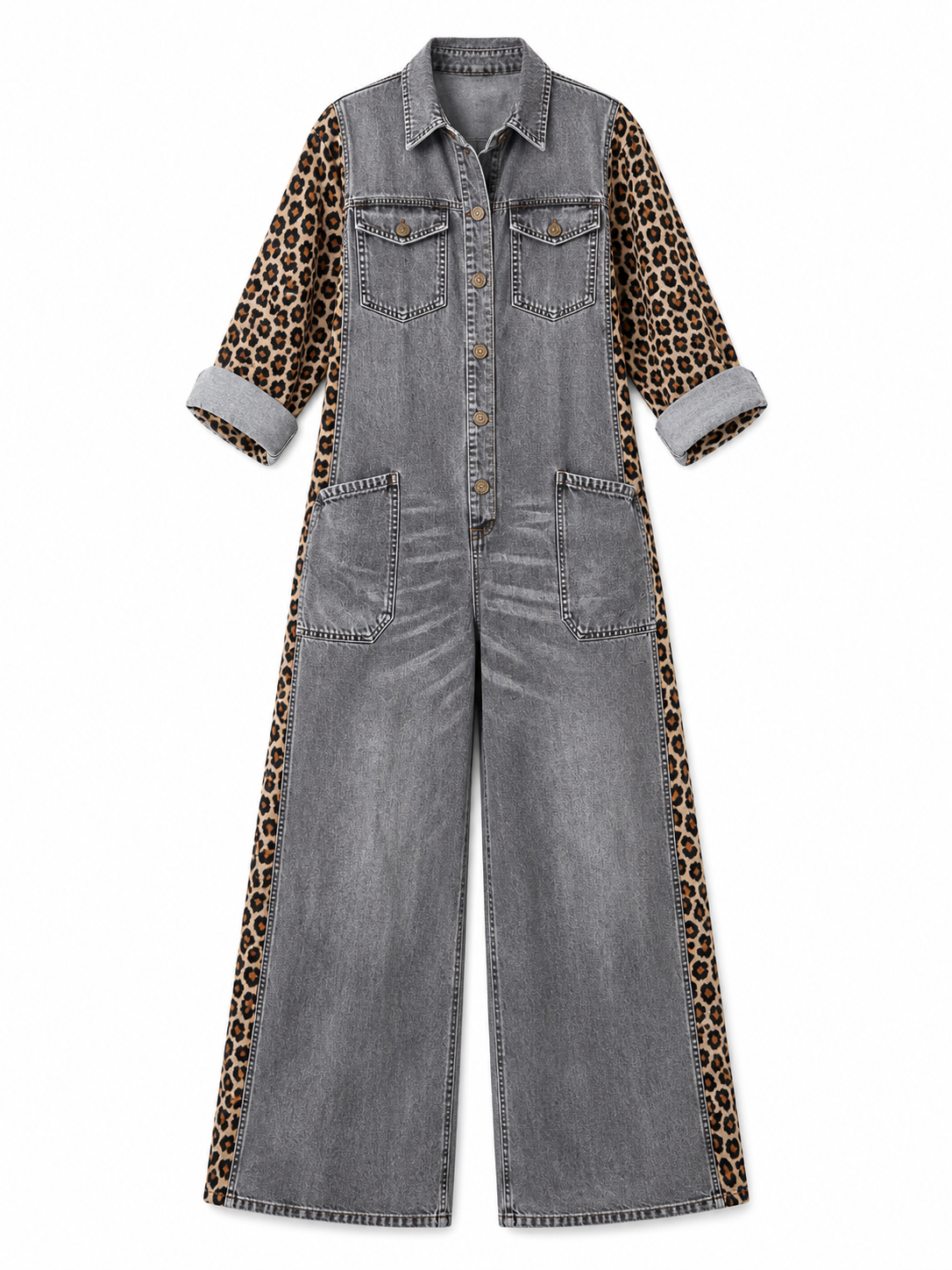 Phaedra – Effortless Denim One-Piece Jumpsuit