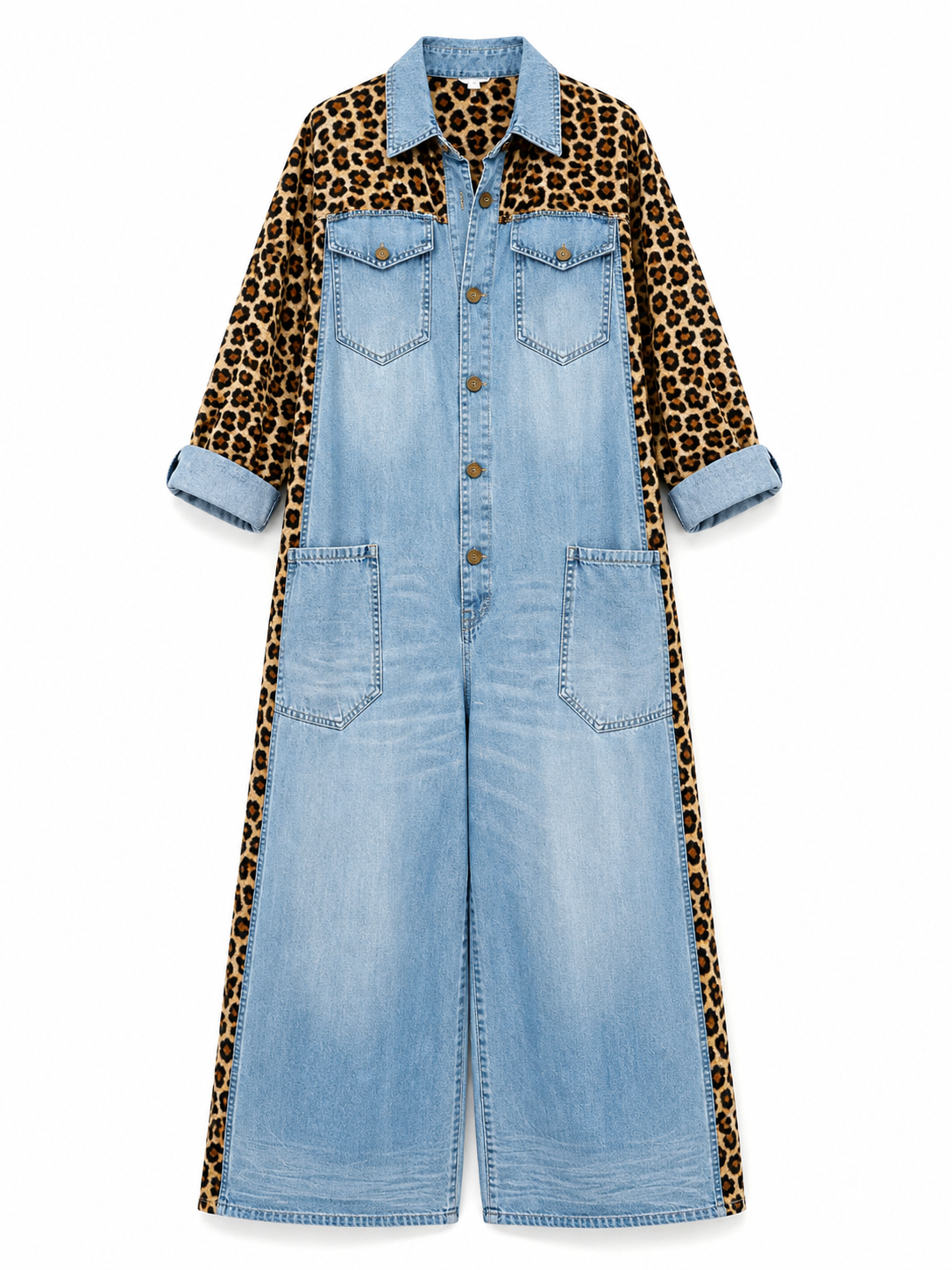 Phaedra – Effortless Denim One-Piece Jumpsuit