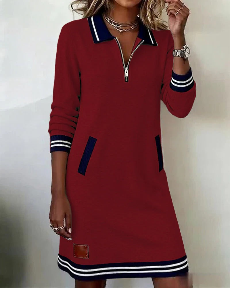 Esme – Long Sleeve Cotton Dress for Everyday Elegance