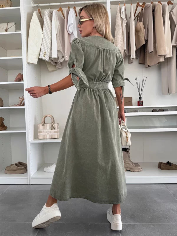 Isla™ | Radiant Denim Dress