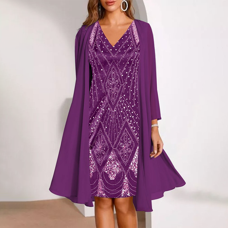 Rachel – Elegant Two-Piece Occasion Dress