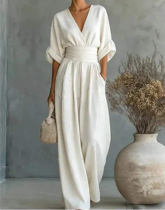Anastasia – Elegant Wide Leg Jumpsuit