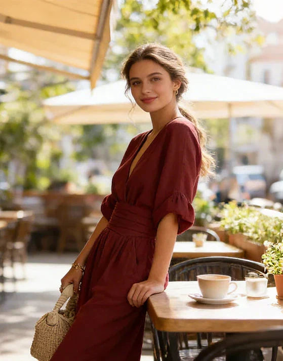 Anastasia – Elegant Wide Leg Jumpsuit