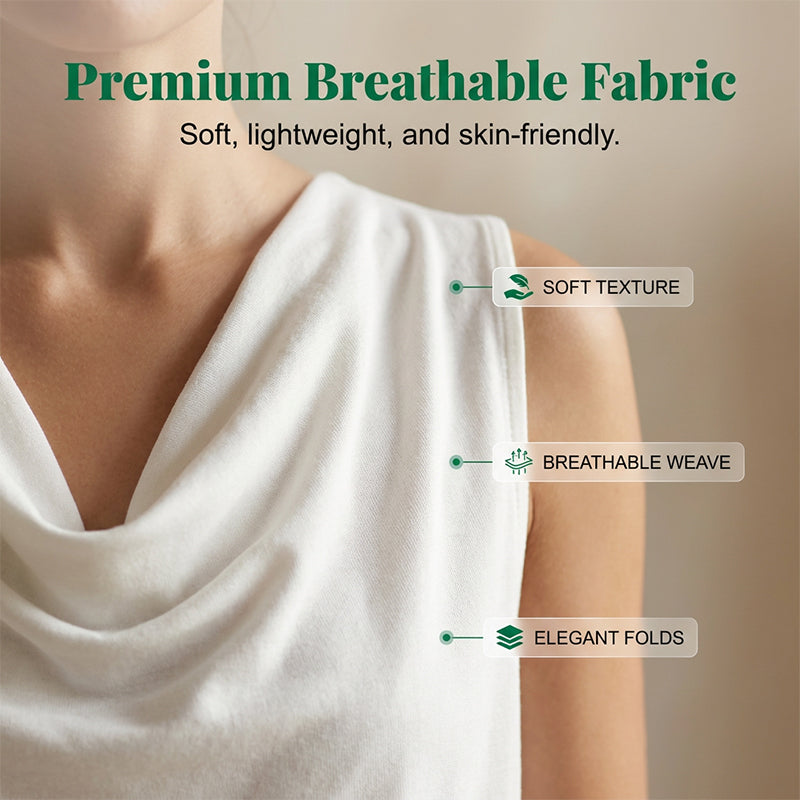 Yasmin – Sleeveless Cowl Neck Dress
