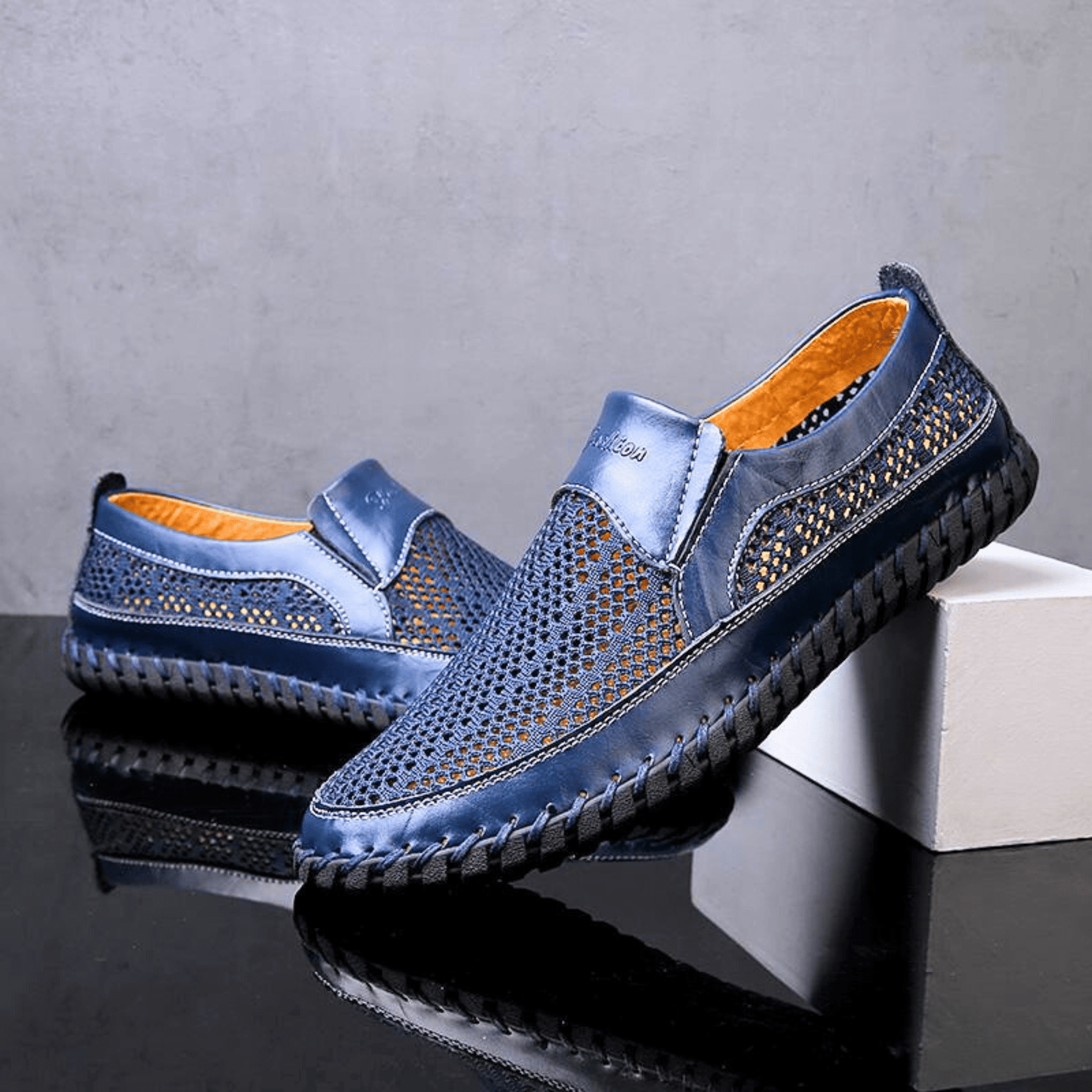 Ethan - Breathable Leather Slip-On Shoes
